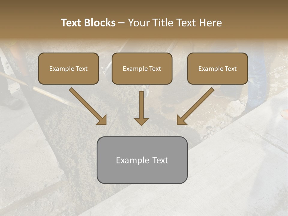Pouring Concrete Floor PowerPoint Template