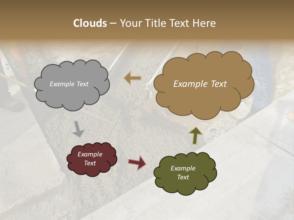 Pouring Concrete Floor PowerPoint Template