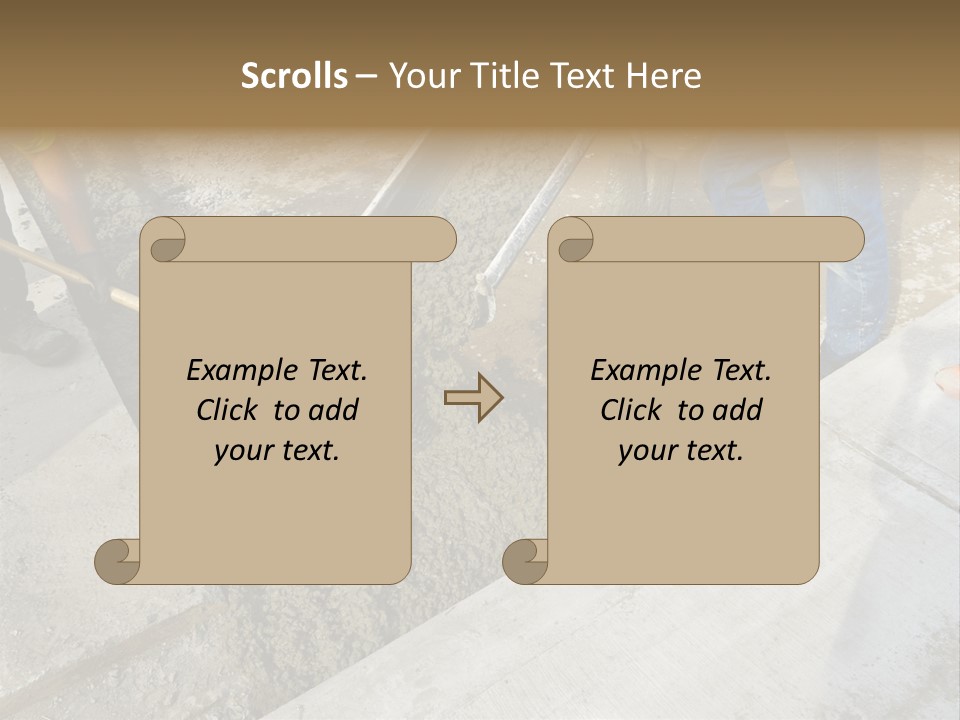 Pouring Concrete Floor PowerPoint Template