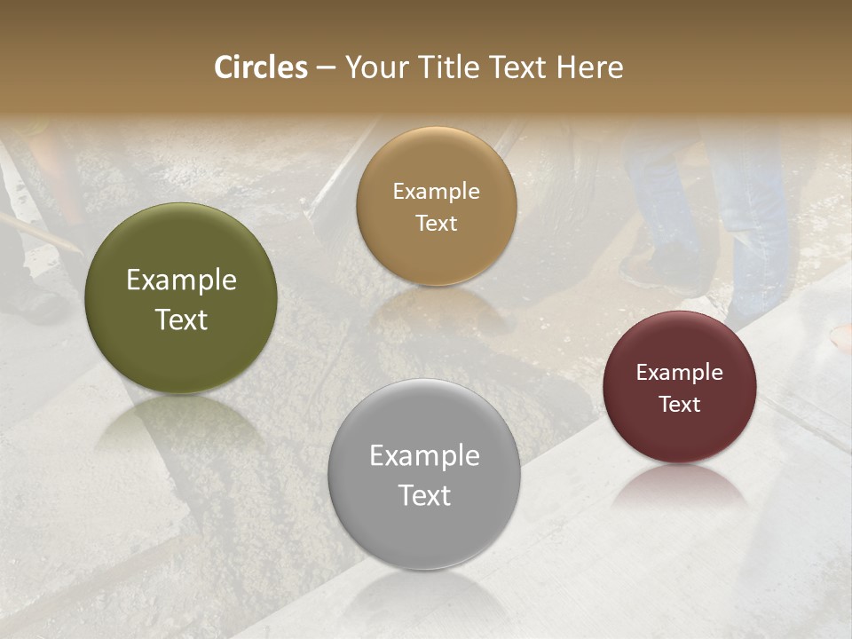 Pouring Concrete Floor PowerPoint Template