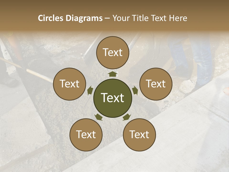 Pouring Concrete Floor PowerPoint Template