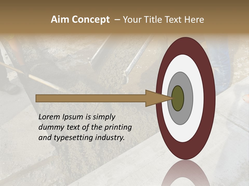 Pouring Concrete Floor PowerPoint Template