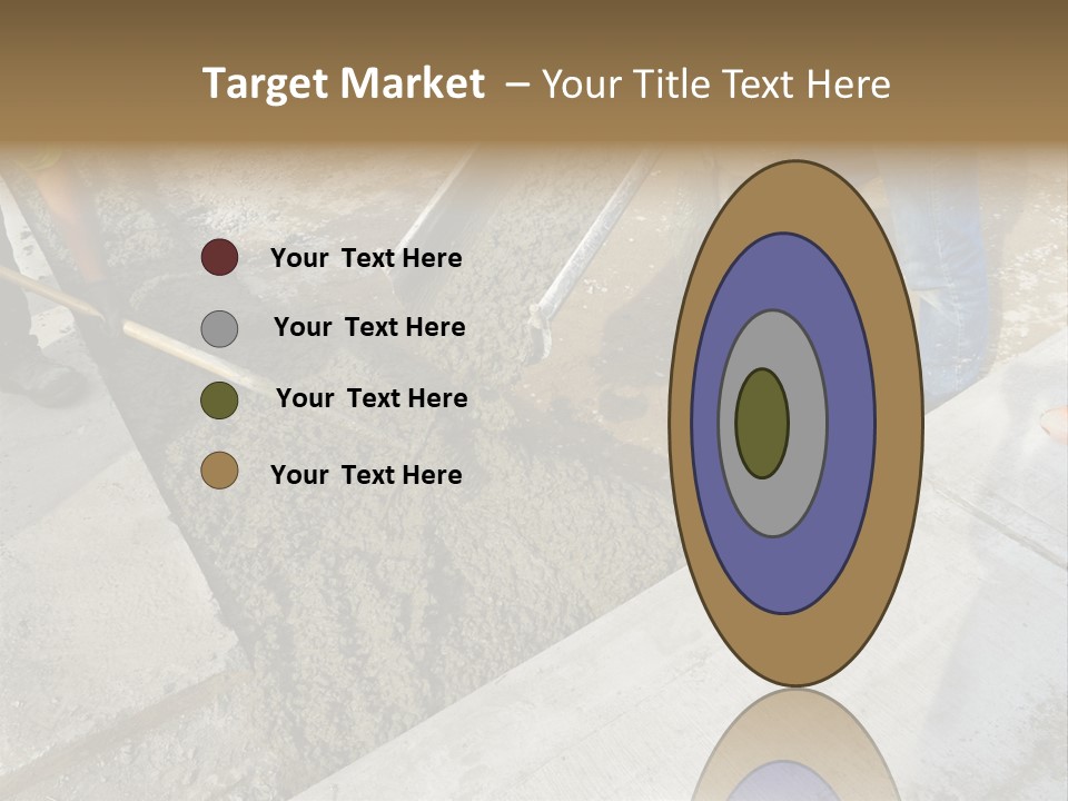 Pouring Concrete Floor PowerPoint Template