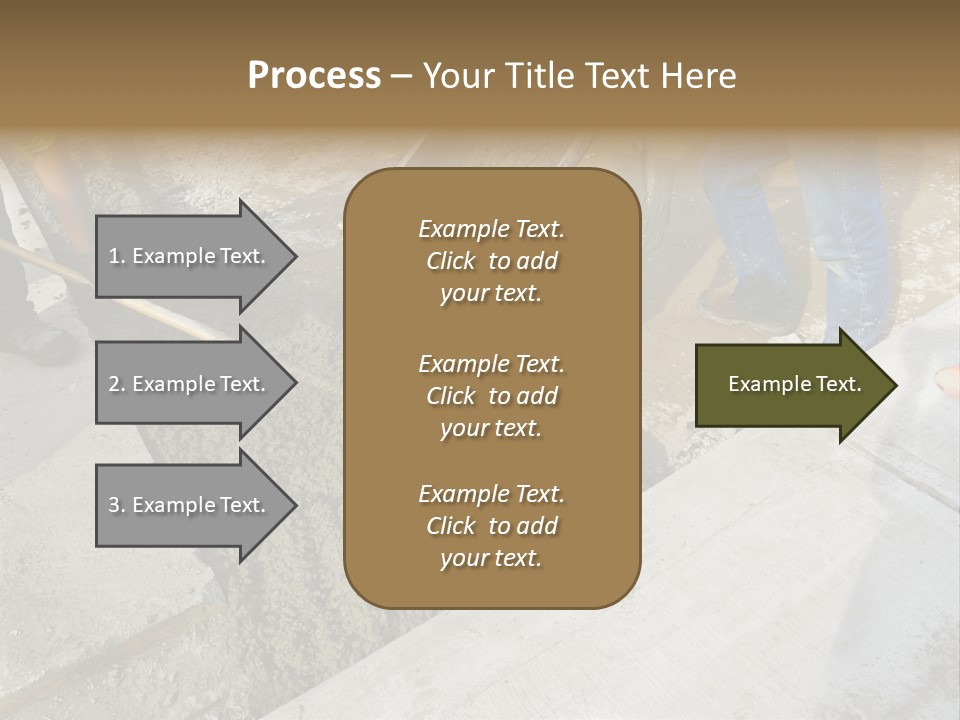 Pouring Concrete Floor PowerPoint Template