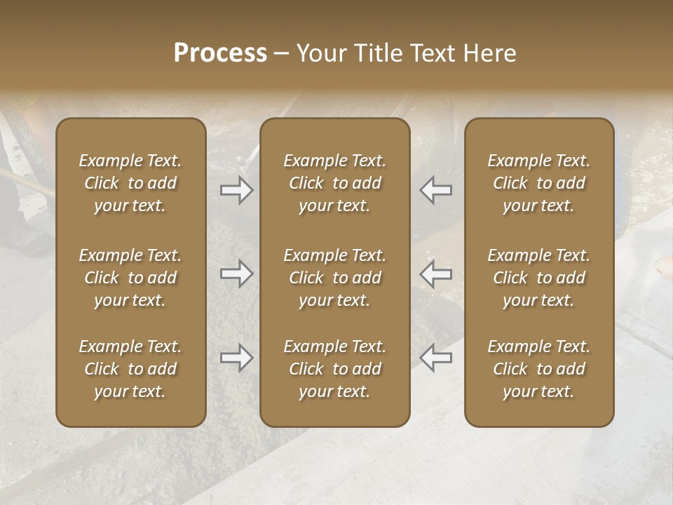 Pouring Concrete Floor PowerPoint Template