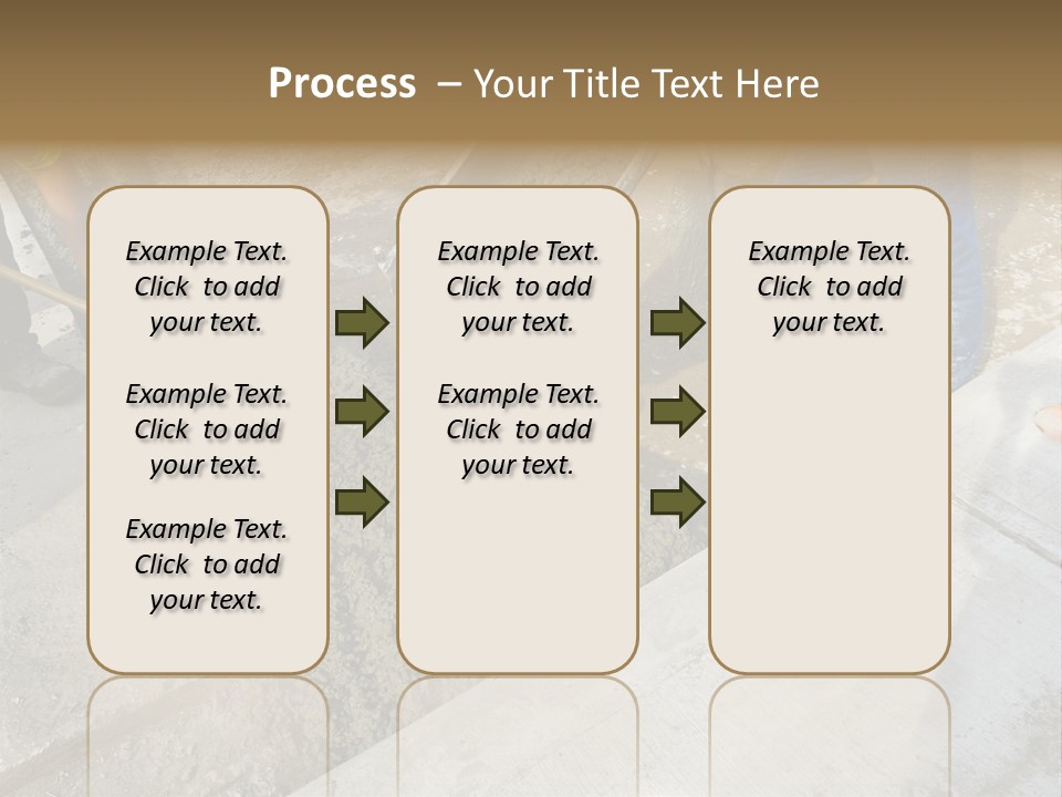 Pouring Concrete Floor PowerPoint Template