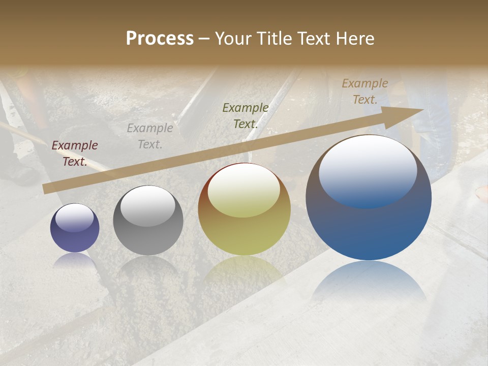 Pouring Concrete Floor PowerPoint Template