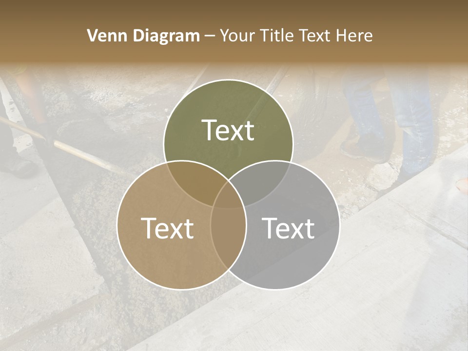 Pouring Concrete Floor PowerPoint Template
