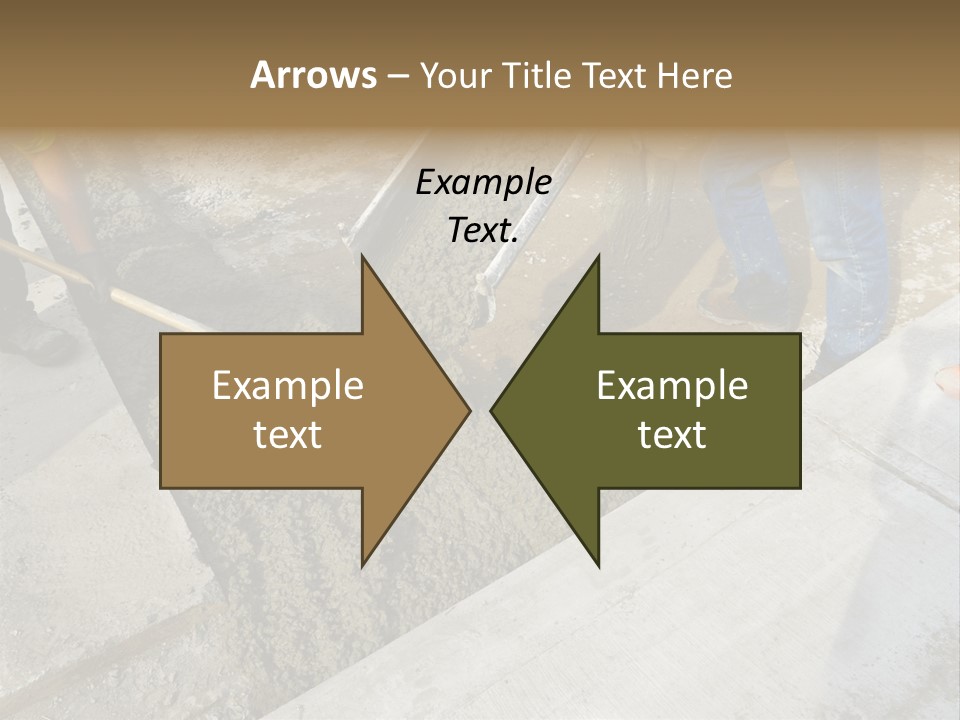 Pouring Concrete Floor PowerPoint Template