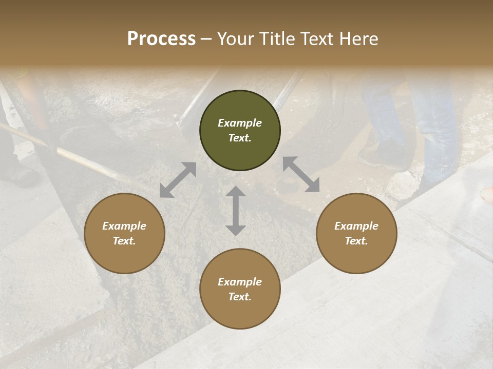 Pouring Concrete Floor PowerPoint Template