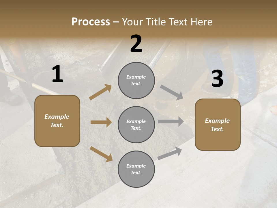 Pouring Concrete Floor PowerPoint Template