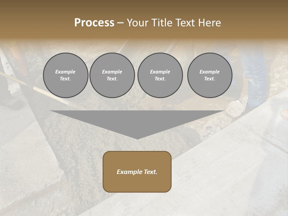 Pouring Concrete Floor PowerPoint Template