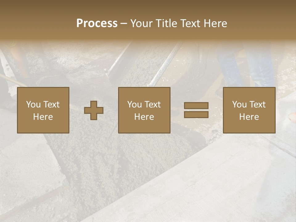 Pouring Concrete Floor PowerPoint Template