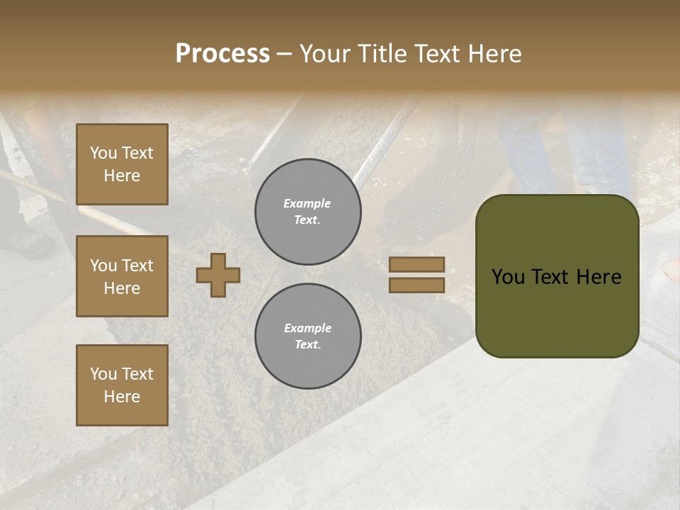 Pouring Concrete Floor PowerPoint Template