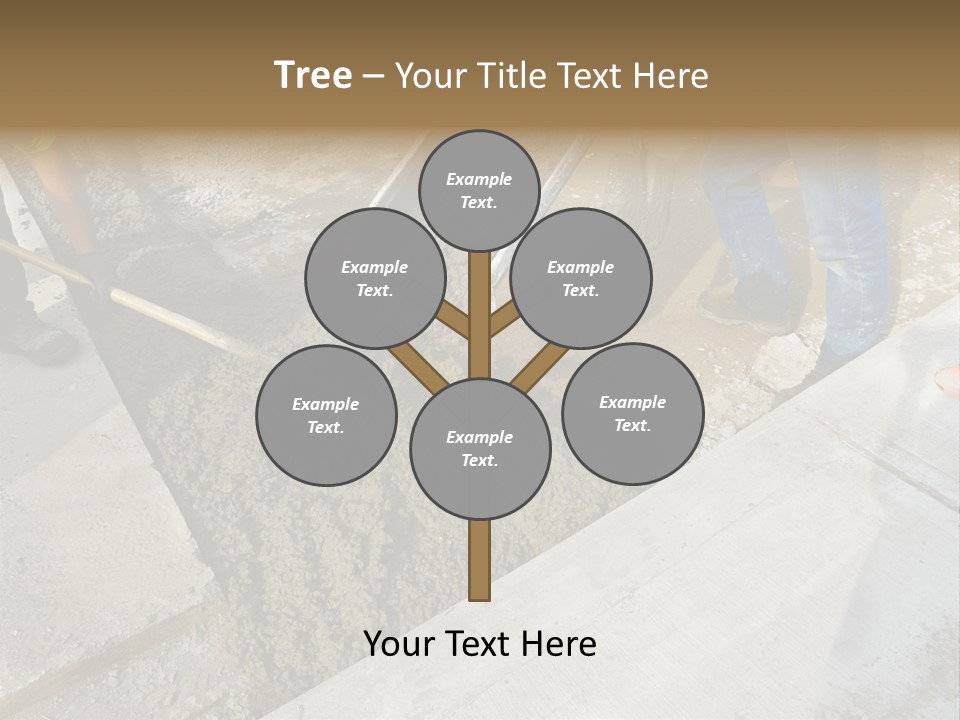 Pouring Concrete Floor PowerPoint Template