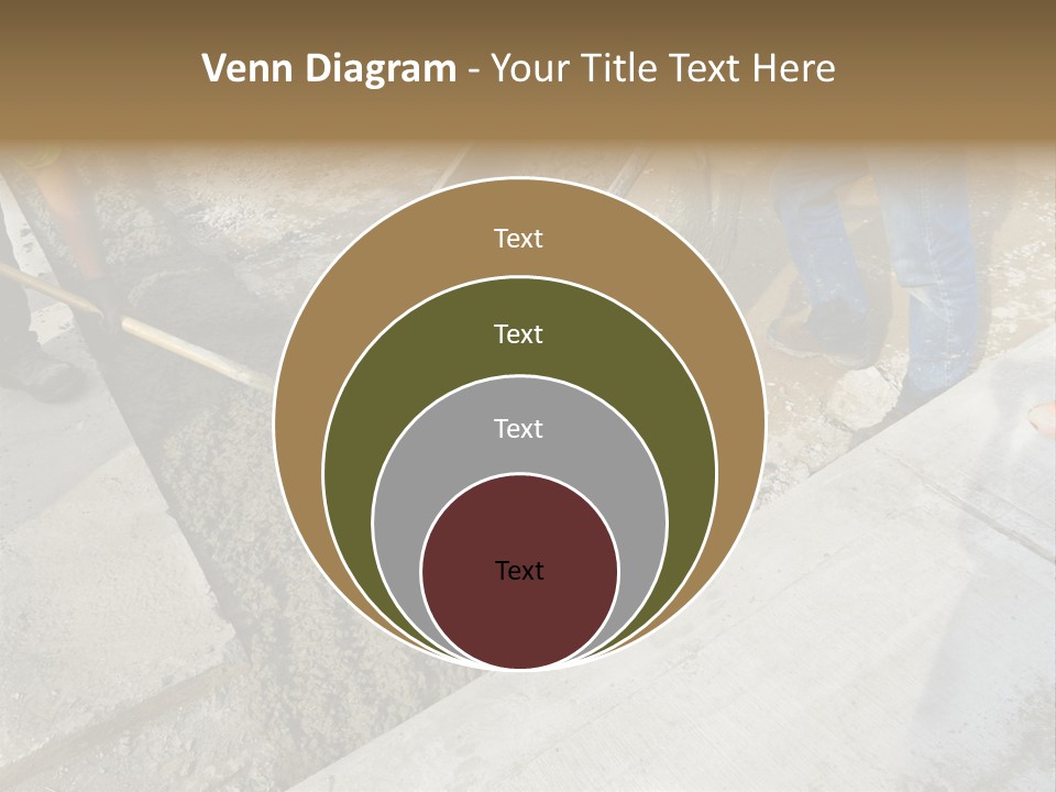 Pouring Concrete Floor PowerPoint Template