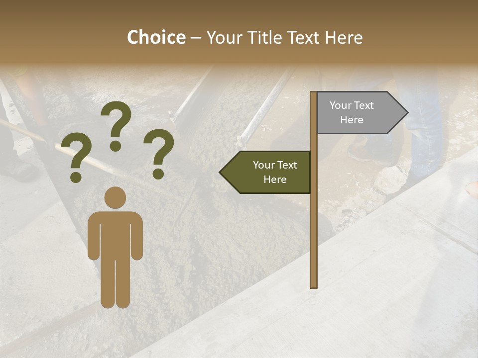 Pouring Concrete Floor PowerPoint Template