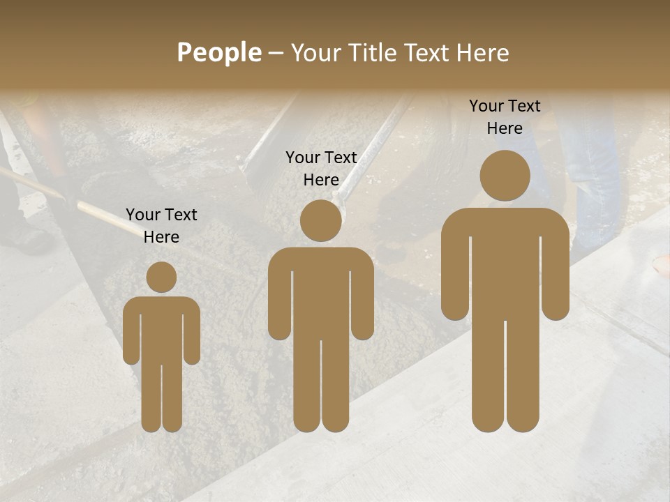 Pouring Concrete Floor PowerPoint Template
