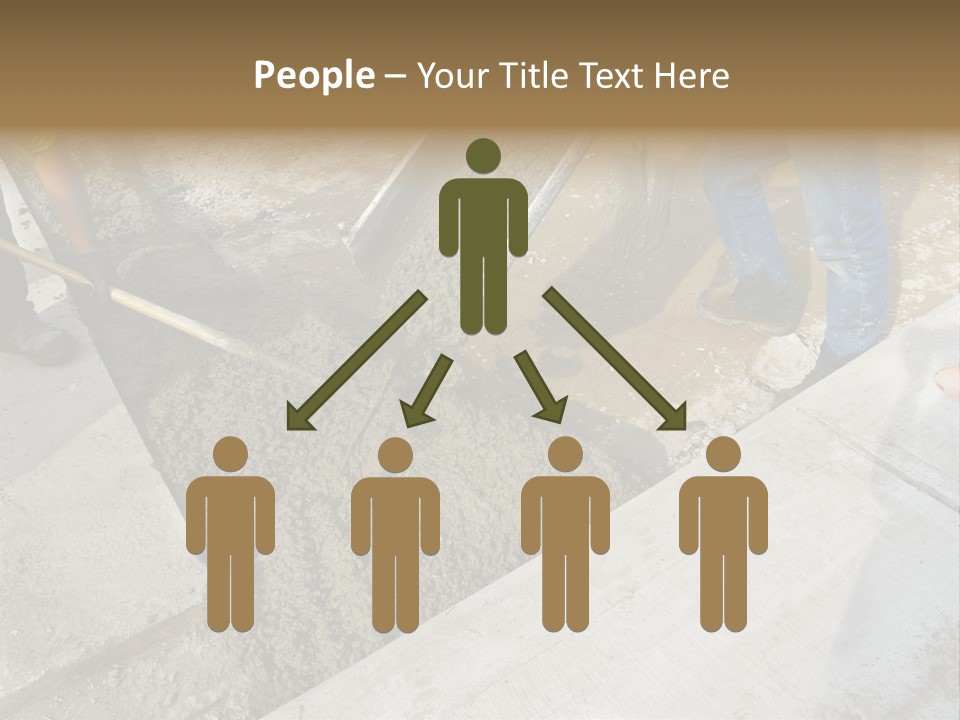 Pouring Concrete Floor PowerPoint Template