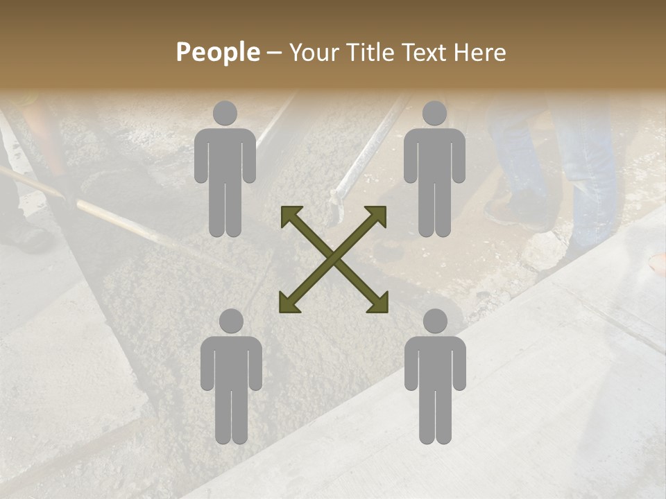 Pouring Concrete Floor PowerPoint Template