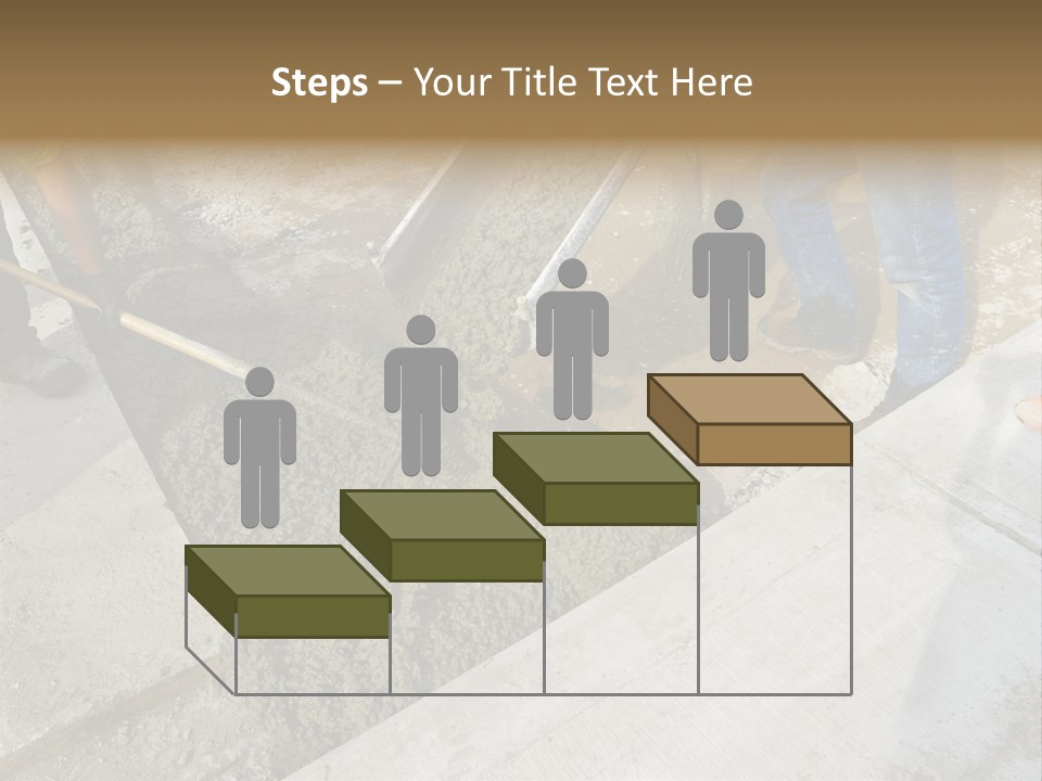 Pouring Concrete Floor PowerPoint Template