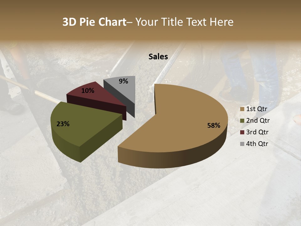 Pouring Concrete Floor PowerPoint Template