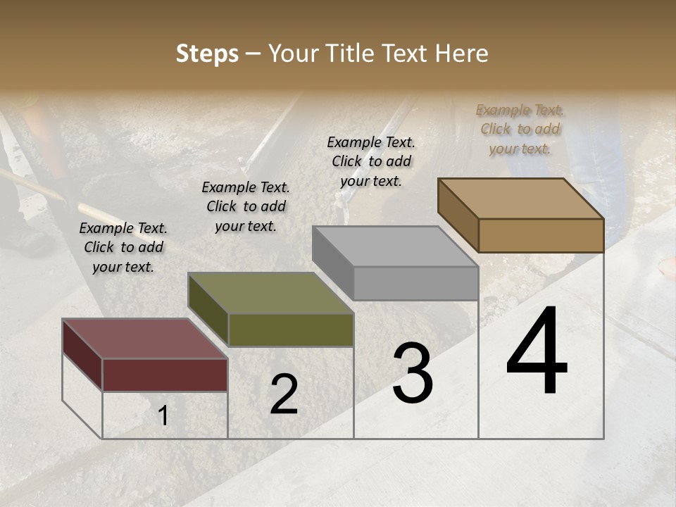 Pouring Concrete Floor PowerPoint Template
