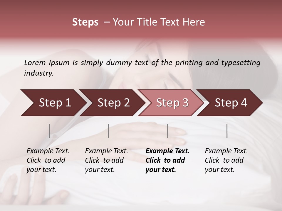 Girl Sleeping On A Pillow PowerPoint Template