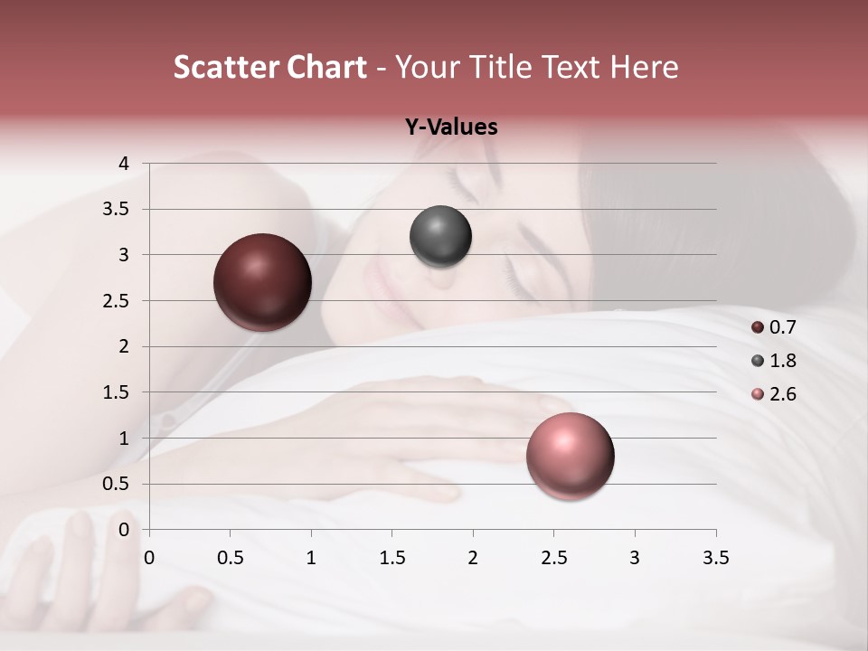 Girl Sleeping On A Pillow PowerPoint Template