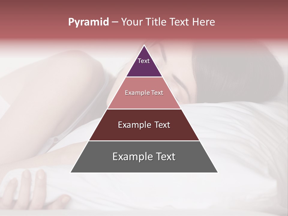 Girl Sleeping On A Pillow PowerPoint Template