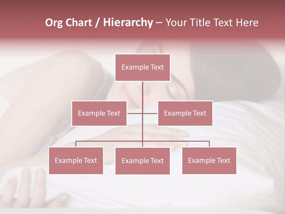 Girl Sleeping On A Pillow PowerPoint Template