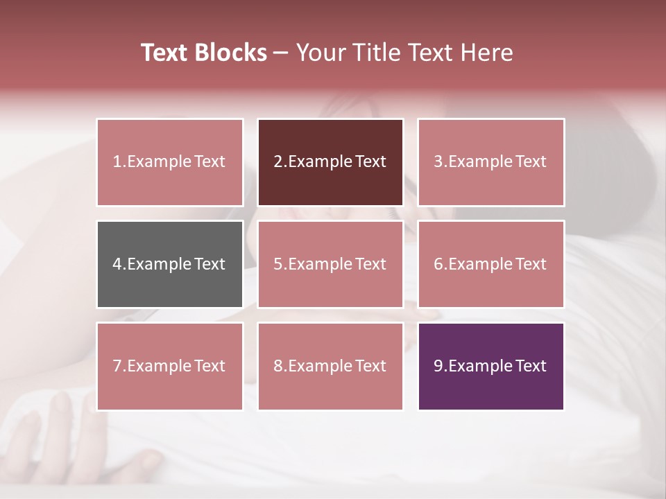 Girl Sleeping On A Pillow PowerPoint Template