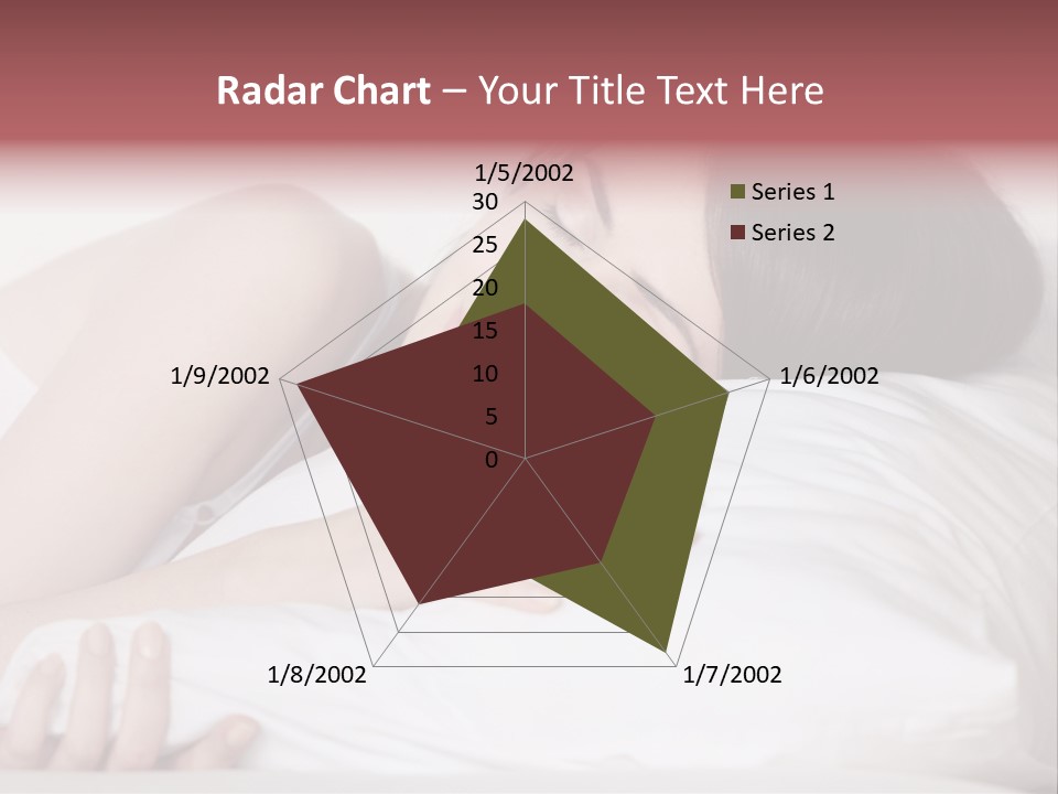 Girl Sleeping On A Pillow PowerPoint Template