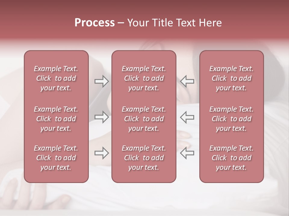 Girl Sleeping On A Pillow PowerPoint Template