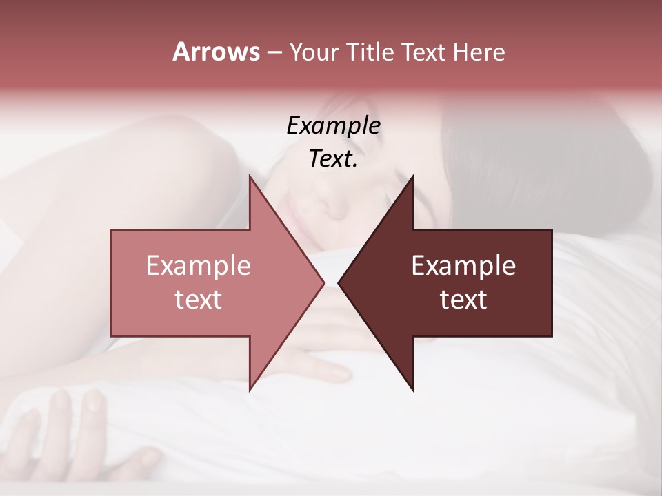 Girl Sleeping On A Pillow PowerPoint Template