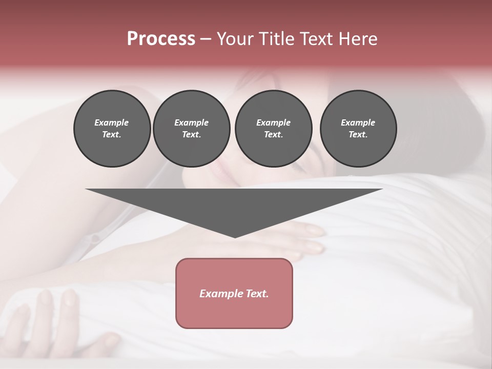 Girl Sleeping On A Pillow PowerPoint Template