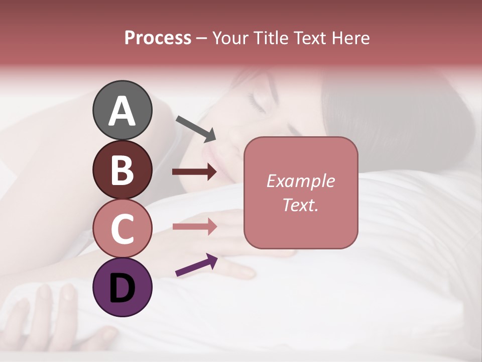 Girl Sleeping On A Pillow PowerPoint Template