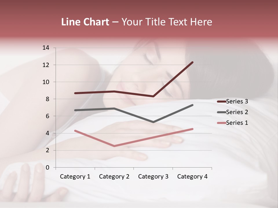 Girl Sleeping On A Pillow PowerPoint Template