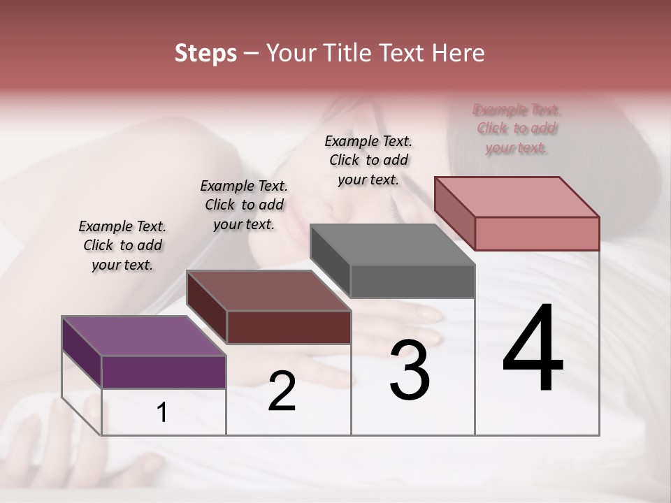 Girl Sleeping On A Pillow PowerPoint Template