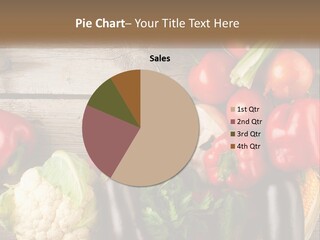 Vegetables On The Board PowerPoint Template