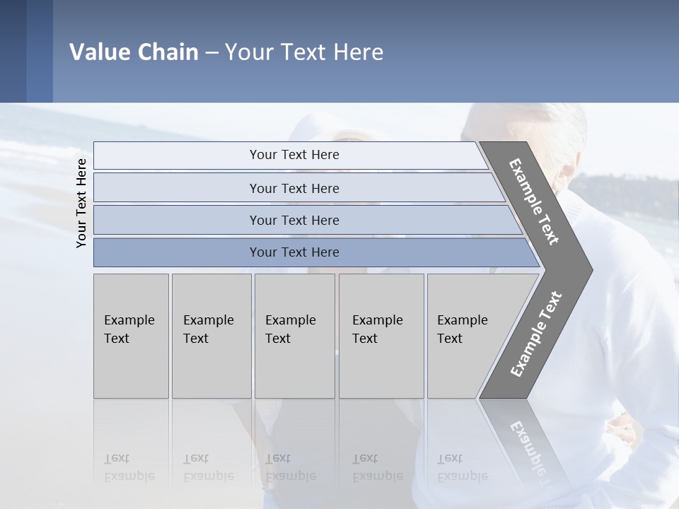 Elderly Man And Woman By The Sea PowerPoint Template