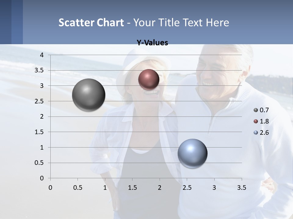 Elderly Man And Woman By The Sea PowerPoint Template