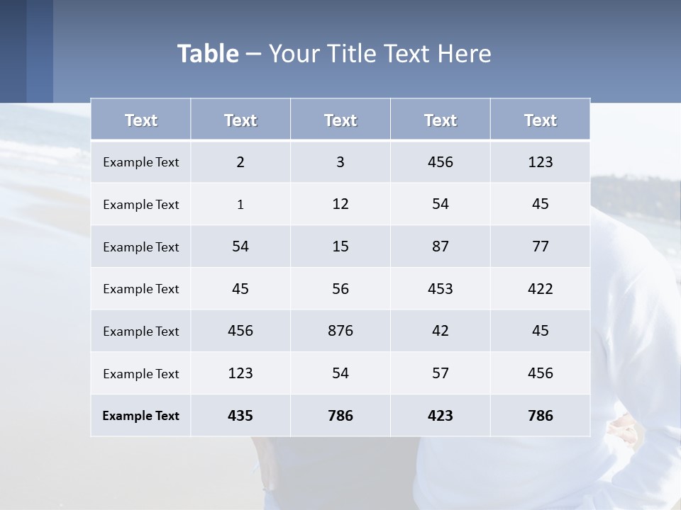 Elderly Man And Woman By The Sea PowerPoint Template