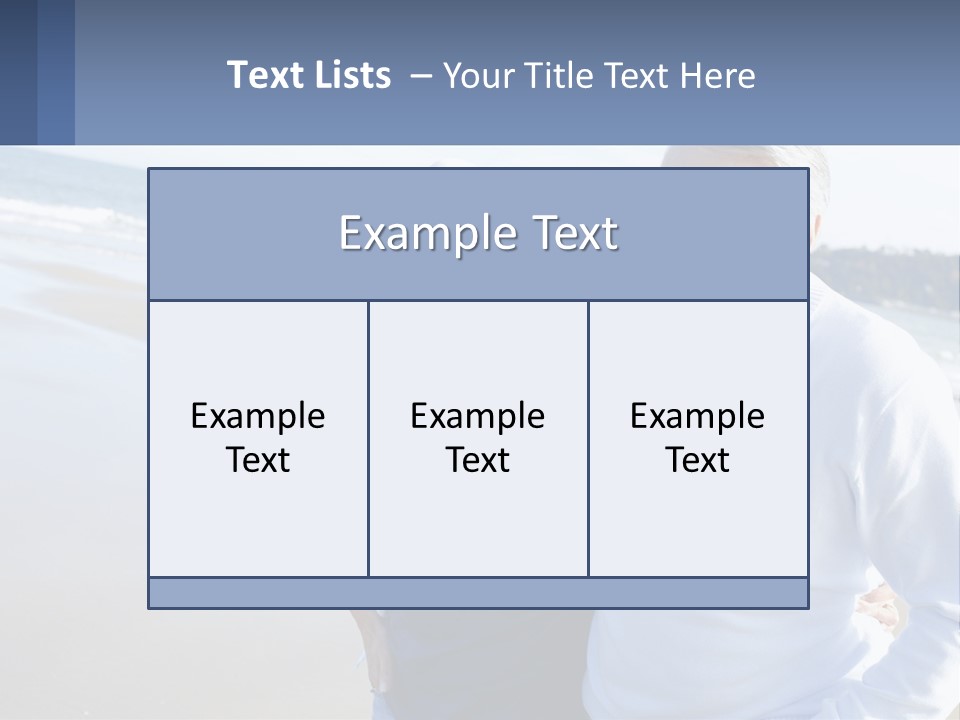 Elderly Man And Woman By The Sea PowerPoint Template