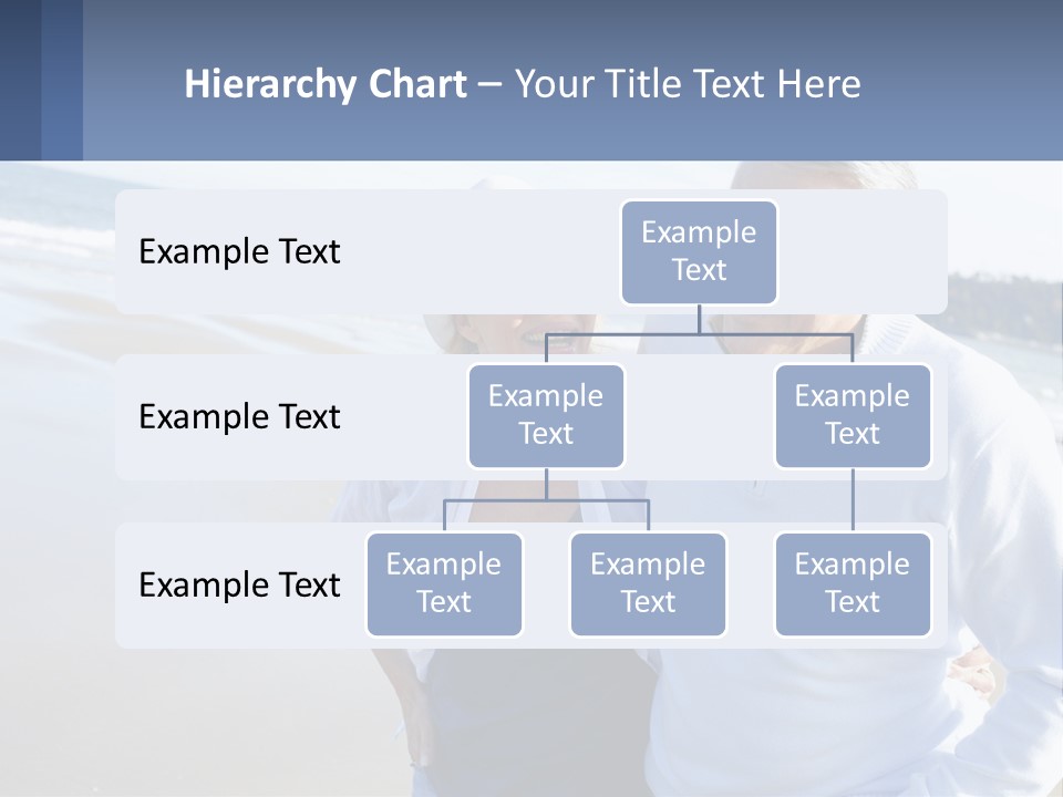 Elderly Man And Woman By The Sea PowerPoint Template