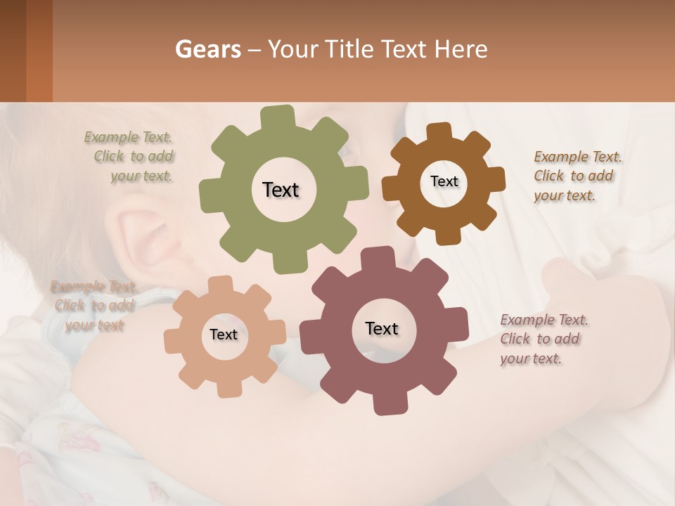 Mom Breastfeeds Baby PowerPoint Template