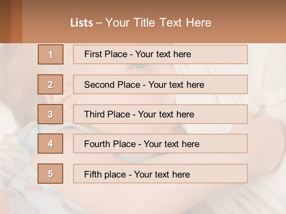 Mom Breastfeeds Baby PowerPoint Template