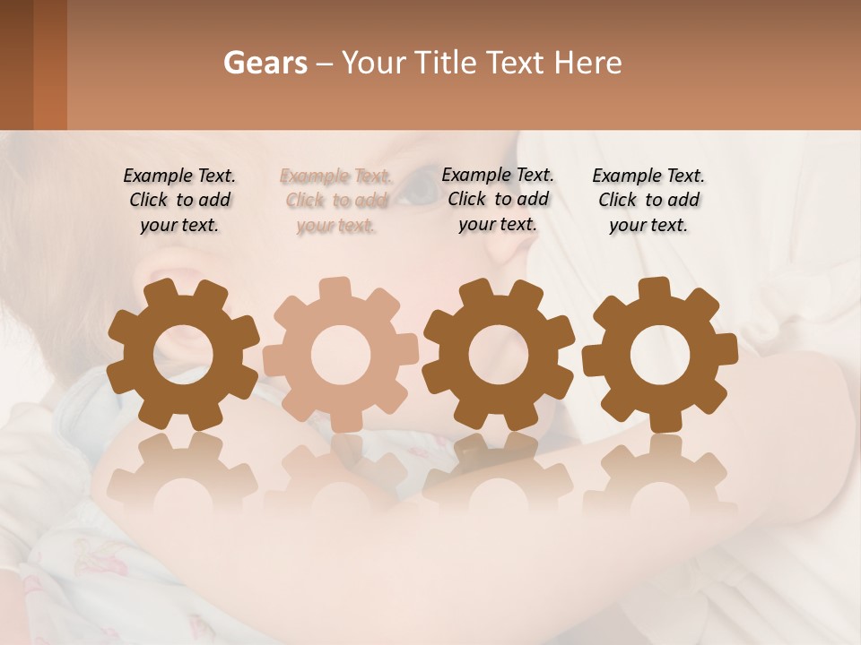Mom Breastfeeds Baby PowerPoint Template