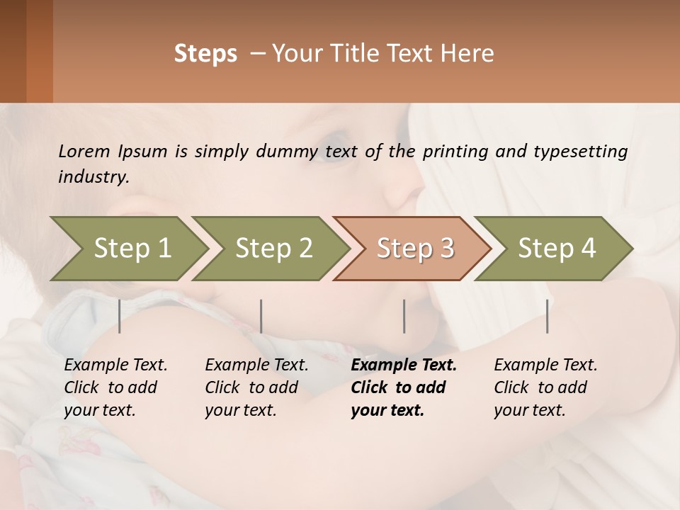 Mom Breastfeeds Baby PowerPoint Template