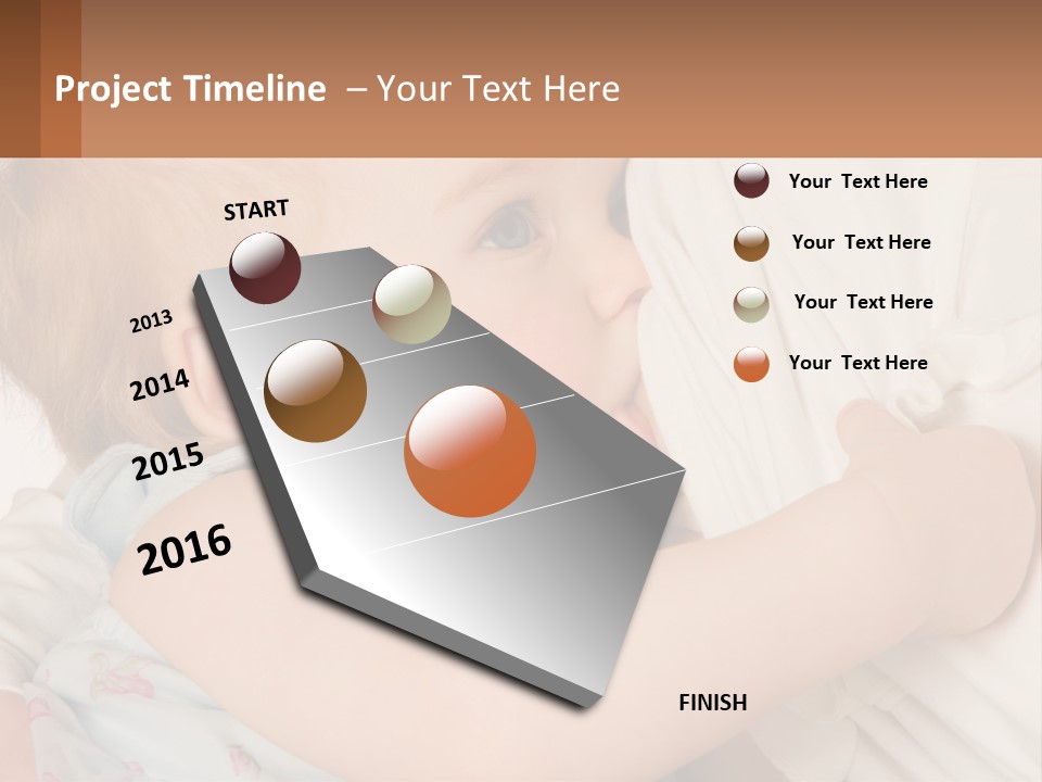 Mom Breastfeeds Baby PowerPoint Template
